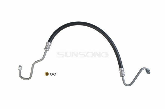 Sunsong Power Steering Pressure Line Hose Assembly P/N:3401472 Fits: Dodge D150 93-92, Dodge D250 93-92, Dodge Ramcharger 93-92, Dodge W150 93-92, Dodge W250 93-92 - Image 1