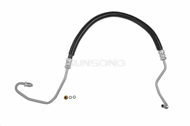 Sunsong Power Steering Pressure Line Hose Assembly P/N:3401485 Fits: Chevrolet Cargo Van 98-97, Chevrolet Express 1500 98-97, Chevrolet Express 2500 98-97, Chevrolet Express 3500 98-97, GMC Savana 1500 98-97, GMC Savana 2500 98-97, GMC Savana 3500 98-97 - Image 1