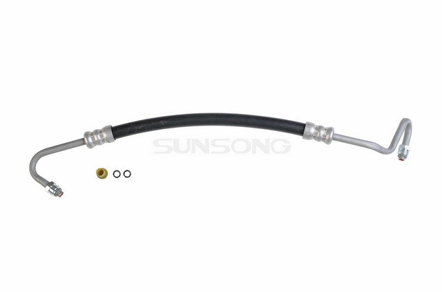 Sunsong Power Steering Pressure Line Hose Assembly P/N:3401492 Fits: Buick Regal, Chevrolet Caprice, Chevrolet El Camino, Chevrolet Monte Carlo, GMC Caballero, Oldsmobile Cutlass, Oldsmobile Cutlass Supreme, Pontiac Bonneville, Pontiac Grand Prix - Image 1