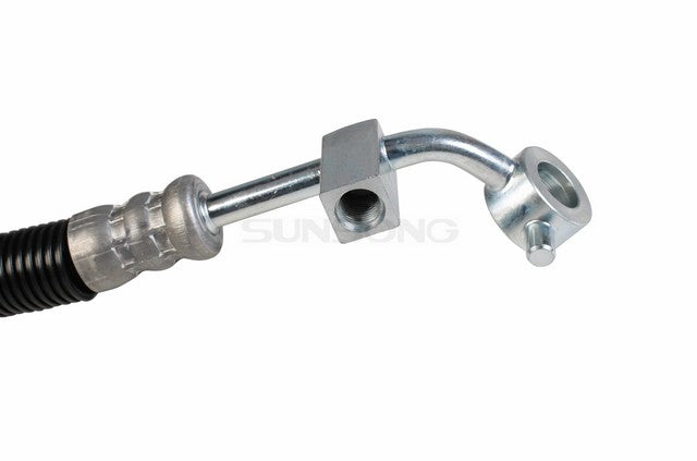 Sunsong Power Steering Pressure Line Hose Assembly P/N:3401495 Fits: Infiniti Q45 96-95, Nissan D21 1994, Nissan Pathfinder 95-93, Nissan Pickup 1995 - Image 2