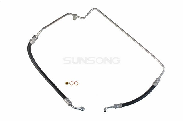 Sunsong Power Steering Pressure Line Hose Assembly P/N:3401505 Fits: Nissan D21 94-90, Nissan Pickup 00-93, Nissan Pickup 1991 - Image 1