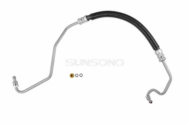 Sunsong Power Steering Pressure Line Hose Assembly P/N:3401522 Fits: Chevrolet C1500, Chevrolet C1500 Suburban, Chevrolet C2500, Chevrolet C2500 Suburban, Chevrolet C3500, Chevrolet K1500, Chevrolet K1500 Suburban, Chevrolet K2500 - Image 1