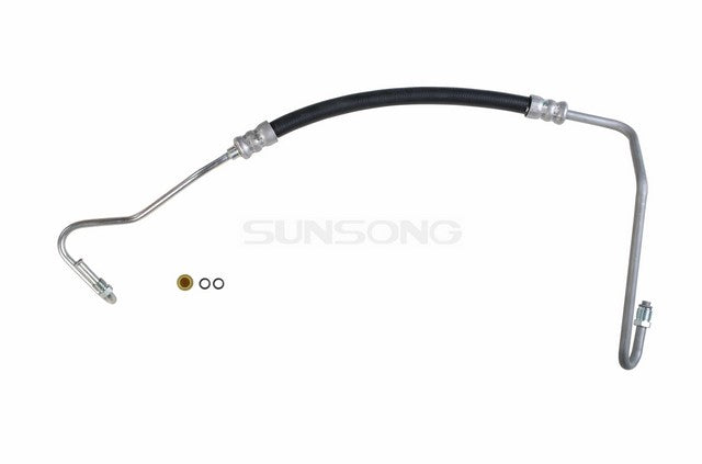 Sunsong Power Steering Pressure Line Hose Assembly P/N:3401539 Fits: Ford F-250 89-88, Ford F-250 Hd 1997, Ford F-350 1997, Ford F-350 89-88, Ford F-53 Motorhome Chassis 97-88, Ford F-59 Commercial Stripped Chassis 94-88, Ford F-super Duty 97-88 - Image 1