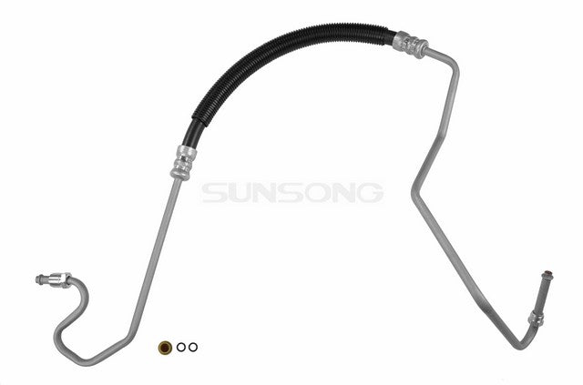 Sunsong Power Steering Pressure Line Hose Assembly P/N:3401543 Fits: Chevrolet C1500, Chevrolet C1500 Suburban, Chevrolet C2500, Chevrolet C2500 Suburban, Chevrolet C35, Chevrolet C3500, Chevrolet K1500, Chevrolet K1500 Suburban, Chevrolet K2500 - Image 1