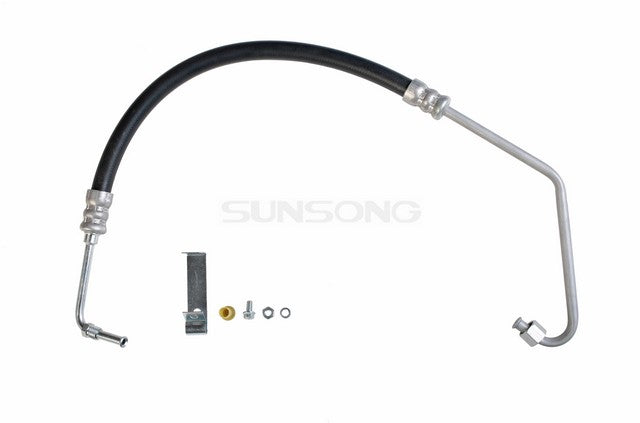 Sunsong Power Steering Pressure Line Hose Assembly P/N:3401584 Fits: Ford F-100 1976, Ford F-150 77-76 - Image 1