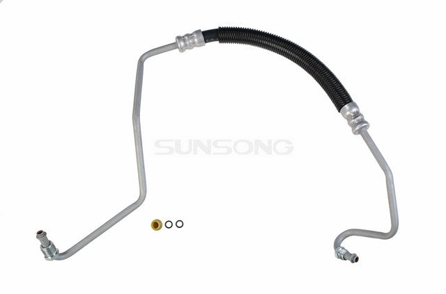 Sunsong Power Steering Pressure Line Hose Assembly P/N:3401595 Fits: Chevrolet C1500, Chevrolet C1500 Suburban, Chevrolet C2500, Chevrolet C2500 Suburban, Chevrolet C35, Chevrolet C3500, Chevrolet K1500, Chevrolet K1500 Suburban, Chevrolet K2500 - Image 1