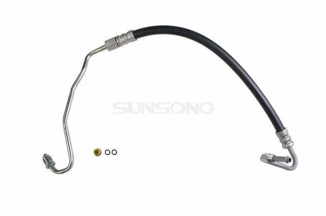 Sunsong Power Steering Pressure Line Hose Assembly P/N:3401599 Fits: Buick Skyhawk 1989, Chevrolet Beretta 96-92, Chevrolet Cavalier 94-89, Chevrolet Corsica 96-92 - Image 1