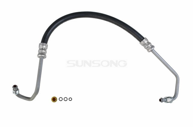 Sunsong Power Steering Pressure Line Hose Assembly P/N:3401635 Fits: Chevrolet Express 1500, Chevrolet Express 2500, Chevrolet G10, Chevrolet G20, Chevrolet G30, GMC G1500, GMC G2500, GMC G3500, GMC Savana 1500, GMC Savana 2500 - Image 1