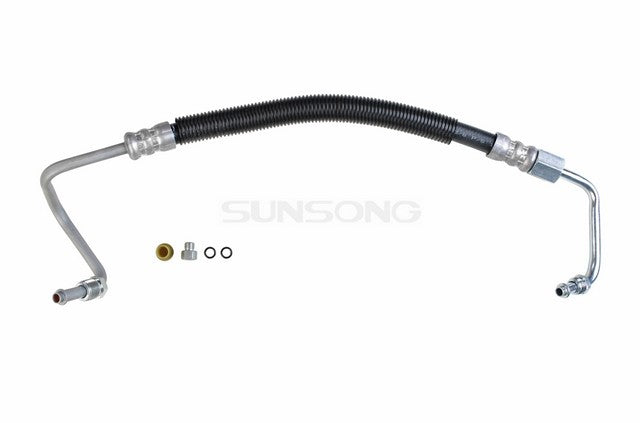 Sunsong Power Steering Pressure Line Hose Assembly P/N:3401653 Fits: Jeep Cherokee 86-84, Jeep Comanche 1986, Jeep Wagoneer 86-84 - Image 1