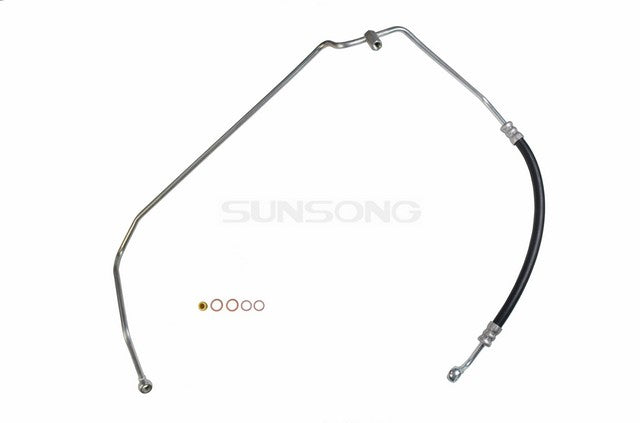 Sunsong Power Steering Pressure Line Hose Assembly P/N:3401683 Fits: Nissan D21 1994, Nissan Pickup 97-95 - Image 1