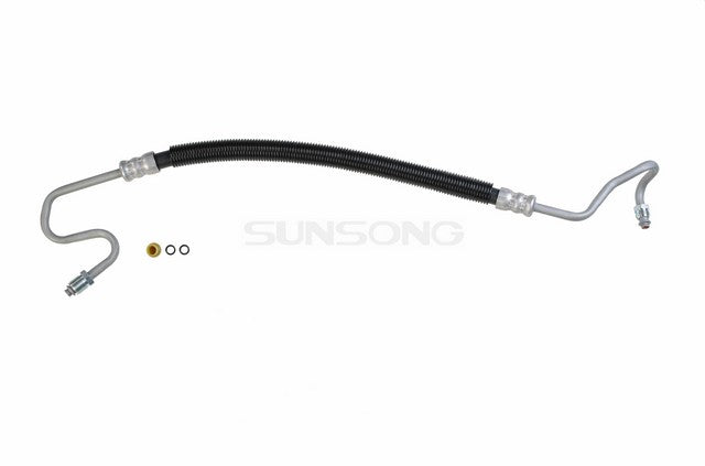 Sunsong Power Steering Pressure Line Hose Assembly P/N:3401689 Fits: Cadillac Escalade 2003, Chevrolet Avalanche 1500 2003, Chevrolet Sonora 2003, Chevrolet Suburban 1500 2003, Chevrolet Tahoe 2003, GMC Yukon 2003, GMC Yukon Xl 1500 2003 - Image 1