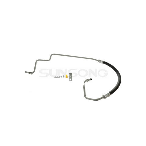 Sunsong Power Steering Pressure Line Hose Assembly P/N:3401726 Fits: Dodge Caravan 95-86, Dodge Grand Caravan 89-87, Dodge Mini Ram 88-86, Plymouth Grand Voyager 88-87, Plymouth Voyager 95-86 - Image 1