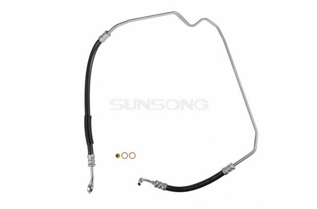 Sunsong Power Steering Pressure Line Hose Assembly P/N:3401728 Fits: Nissan 720 1986, Nissan D21 89-86 - Image 1