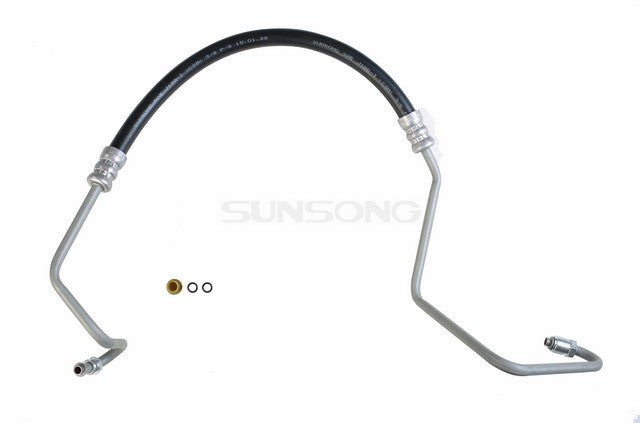 Sunsong Power Steering Pressure Line Hose Assembly P/N:3401729 Fits: Chevrolet C10, Chevrolet C20, Chevrolet C30, Chevrolet K10, Chevrolet K20, Chevrolet K30, Chevrolet R10, Chevrolet R20, Chevrolet R2500, Chevrolet R30 - Image 1