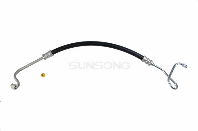 Sunsong Power Steering Pressure Line Hose Assembly P/N:3401741 Fits: Ford Elite 76-75, Ford Gran Torino 76-73, Ford Ltd Ii 1977, Ford Ranchero 77-73, Ford Thunderbird 1977, Ford Torino 76-73, Mercury Cougar 77-74, Mercury Montego 76-72 - Image 1