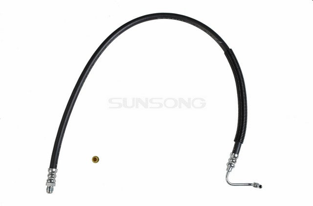 Sunsong Power Steering Pressure Line Hose Assembly P/N:3401747 Fits: Chevrolet Bel Air, Chevrolet Biscayne, Chevrolet Brookwood, Chevrolet Chevelle, Chevrolet Impala, Chevrolet Kingswood, Chevrolet Nomad, Chevrolet Parkwood, Pontiac Beaumont - Image 1