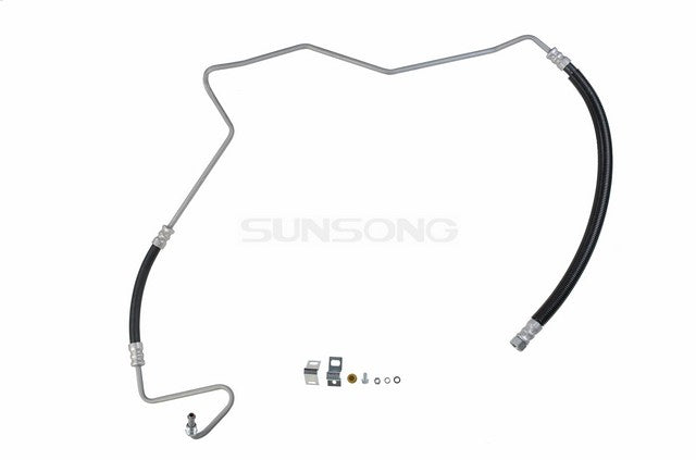 Sunsong Power Steering Pressure Line Hose Assembly P/N:3401751 Fits: Ford Ltd 1978, Lincoln Continental 79-77, Lincoln Mark V 79-77, Mercury Grand Marquis 1978, Mercury Marquis 1978 - Image 1