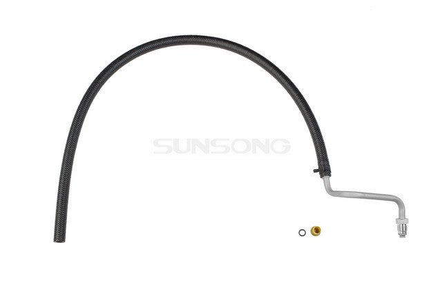 Sunsong Power Steering Return Line Hose Assembly P/N:3401752 Fits: Dodge D100, Dodge D100 Panel, Dodge D150, Dodge D200, Dodge D250, Dodge D300, Dodge D350, Dodge D400, Dodge D450 - Image 1