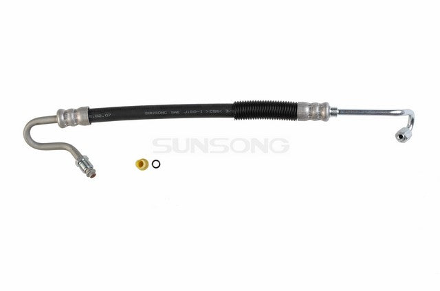 Sunsong Power Steering Pressure Line Hose Assembly P/N:3401756 Fits: Chrysler 300, Chrysler Imperial, Chrysler New Yorker, Chrysler TOWN &amp; COUNTRY, Dodge A100 Truck, Dodge A108 Van, Dodge Challenger, Dodge Charger, Dodge Coronet, Dodge Dart - Image 1