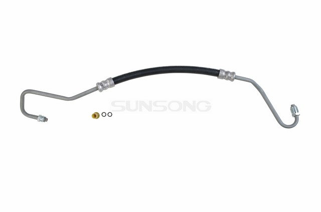 Sunsong Power Steering Pressure Line Hose Assembly P/N:3401773 Fits: Chevrolet G10 89-83, Chevrolet G20 91-83, Chevrolet G30 91-83, GMC G1500 84-83, GMC G1500 89-86, GMC G2500 91-83, GMC G3500 91-83 - Image 1