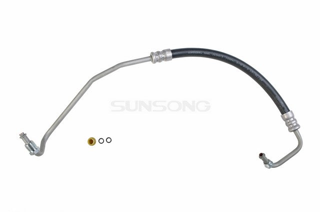Sunsong Power Steering Pressure Line Hose Assembly P/N:3401784 Fits: Jeep Cj5 83-81, Jeep Cj7 86-81, Jeep Dj5 83-81, Jeep Scrambler 85-81 - Image 1