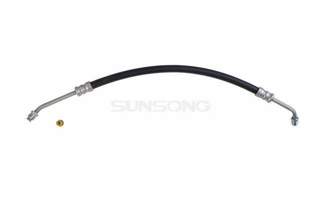 Sunsong Power Steering Pressure Line Hose Assembly P/N:3401796 Fits: Cadillac Calais, Cadillac Commercial Chassis, Cadillac Deville, Cadillac Fleetwood, Checker Aerobus, Checker Marathon, International Scout, International Scout Ii, Pontiac Grand Prix - Image 1