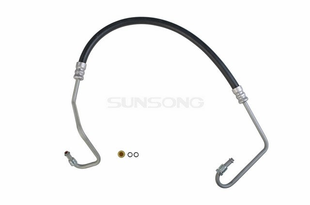 Sunsong Power Steering Pressure Line Hose Assembly P/N:3401797 Fits: Chevrolet P20 89-83, Chevrolet P30 91-83, Chevrolet P30 95-93, GMC P2500 89-83, GMC P3500 95-83 - Image 1
