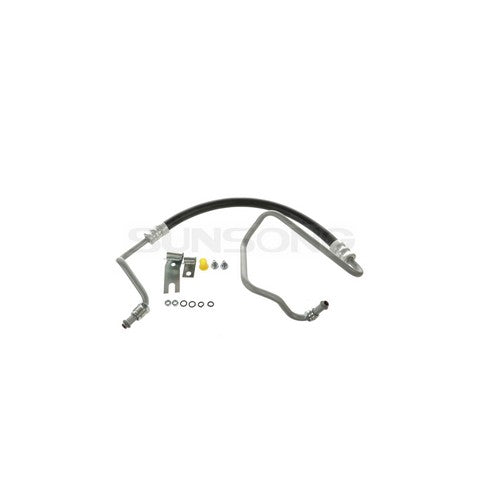 Sunsong Power Steering Pressure Line Hose Assembly P/N:3401803 Fits: Dodge D100, Dodge D100 Panel, Dodge D150, Dodge D200, Dodge D250, Dodge D300, Dodge D350, Dodge D400, Dodge D450, Dodge Ramcharger - Image 1