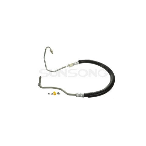 Sunsong Power Steering Pressure Line Hose Assembly P/N:3401833 Fits: Chevrolet Cargo Van 1998, Chevrolet Express 1500 98-97, Chevrolet Express 2500 98-97, Chevrolet Express 3500 98-97, GMC Savana 1500 98-97, GMC Savana 2500 98-97, GMC Savana 3500 98-97 - Image 1