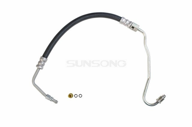 Sunsong Power Steering Pressure Line Hose Assembly P/N:3401873 Fits: Buick Skylark 91-89, Oldsmobile Cutlass Calais 91-89, Pontiac Grand Am 91-89 - Image 1