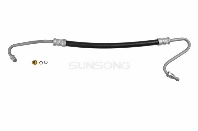 Sunsong Power Steering Pressure Line Hose Assembly P/N:3401896 Fits: Buick Regal, Chevrolet El Camino, Chevrolet Malibu, Chevrolet Monte Carlo, GMC Caballero, Oldsmobile Cutlass Calais, Oldsmobile Cutlass Cruiser, Oldsmobile Cutlass Salon - Image 1