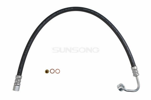 Sunsong Power Steering Pressure Line Hose Assembly P/N:3401916 Fits: Dodge 2000 Gtx 1989, Eagle 2000 Gtx 92-91, Eagle Talon 94-90, Hyundai Elantra 93-92, Mitsubishi Eclipse 94-90, Mitsubishi Expo 95-92, Mitsubishi Galant 92-88, Plymouth Laser 94-90 - Image 1