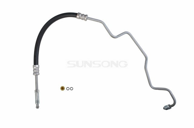 Sunsong Power Steering Pressure Line Hose Assembly P/N:3401918 Fits: Buick Reatta 90-88, Buick Riviera 90-86, Oldsmobile Toronado 90-86 - Image 1