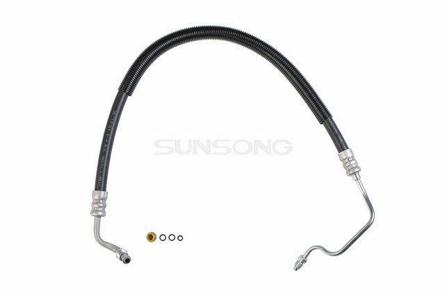 Sunsong Power Steering Pressure Line Hose Assembly P/N:3402032 Fits: Ford Granada 77-76, Ford Maverick 77-76, Mercury Comet 77-76, Mercury Monarch 77-76 - Image 1
