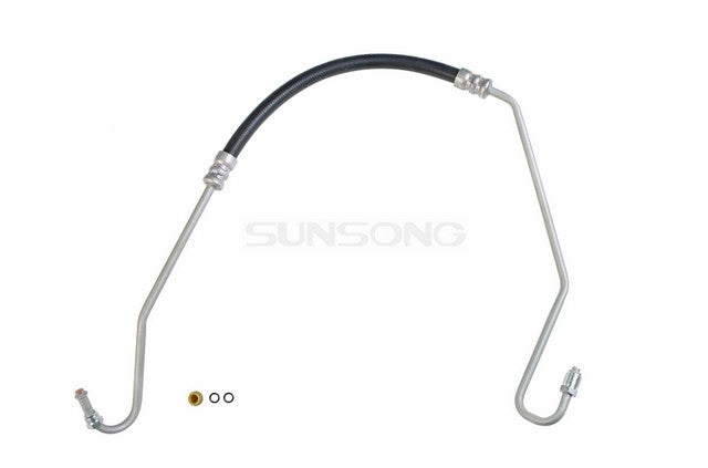 Sunsong Power Steering Pressure Line Hose Assembly P/N:3402033 Fits: Chevrolet P20 89-83, Chevrolet P30 96-83, GMC P2500 89-83, GMC P3500 1996, GMC P3500 94-83, GMC P4500 89-86 - Image 1