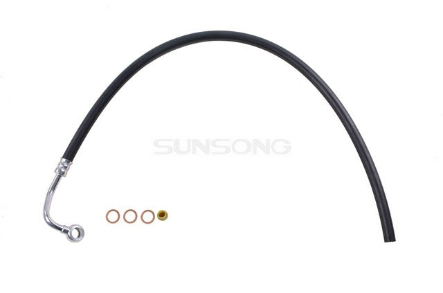 Sunsong Power Steering Return Line Hose Assembly P/N:3402055 Fits: Audi A4 02-96, Audi A4 Quattro 01-96, Audi A6 01-98, Audi A6 Quattro 01-98, Audi S4 2000, Volkswagen Passat 05-98 - Image 1