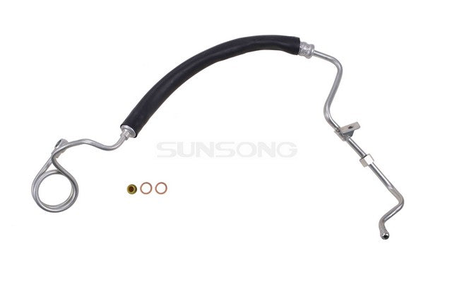 Sunsong Power Steering Pressure Line Hose Assembly P/N:3402058 Fits: Audi A4 01-00, Audi A4 Quattro 01-00, Audi A6 05-99, Audi A6 Quattro 05-99, Audi Allroad Quattro 05-01, Volkswagen Passat 05-00 - Image 1