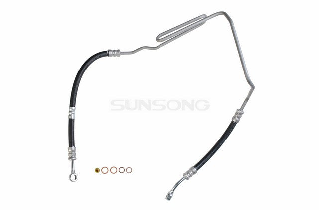 Sunsong Power Steering Pressure Line Hose Assembly P/N:3402061 Fits: Volkswagen Clasico 15-11, Volkswagen Golf 06-99, Volkswagen Jetta 10-99, Volkswagen Jetta City 09-07 - Image 1