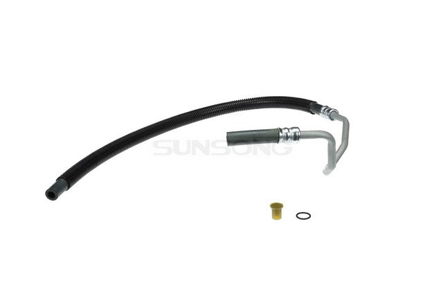 Sunsong Power Steering Return Line Hose Assembly P/N:3402070 Fits: Buick Skylark 97-96, Chevrolet Beretta 96-95, Chevrolet Corsica 96-95, Oldsmobile Achieva 97-95, Pontiac Grand Am 1996 - Image 1