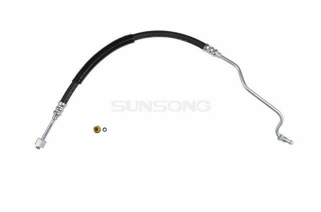 Sunsong Power Steering Pressure Line Hose Assembly P/N:3402081 Fits: Ford Granada 80-76, Ford Maverick 77-76, Mercury Comet 77-76, Mercury Monarch 80-76 - Image 1