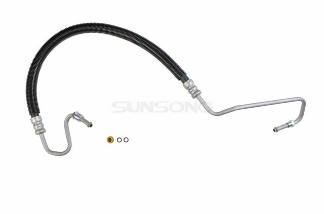 Sunsong Power Steering Pressure Line Hose Assembly P/N:3402137 Fits: Cadillac Escalade 2002, Cadillac Escalade Ext 2002, Chevrolet Suburban 1500 02-00, Chevrolet Tahoe 02-00, GMC Yukon 02-00, GMC Yukon Xl 1500 02-00 - Image 1