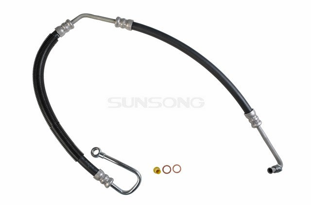 Sunsong Power Steering Pressure Line Hose Assembly P/N:3402167 Fits: Mazda Protege 03-99, Mazda Protege5 03-02 - Image 1