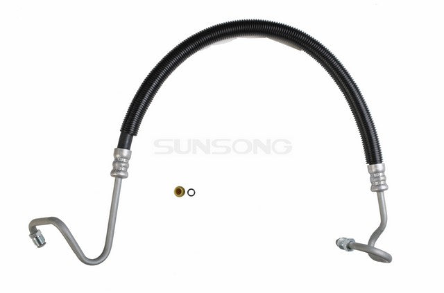 Sunsong Power Steering Pressure Line Hose Assembly P/N:3402186 Fits: Ford Ltd 78-77, Lincoln Continental 1977, Lincoln Mark V 1977, Mercury Grand Marquis 78-77, Mercury Marquis 78-77 - Image 1