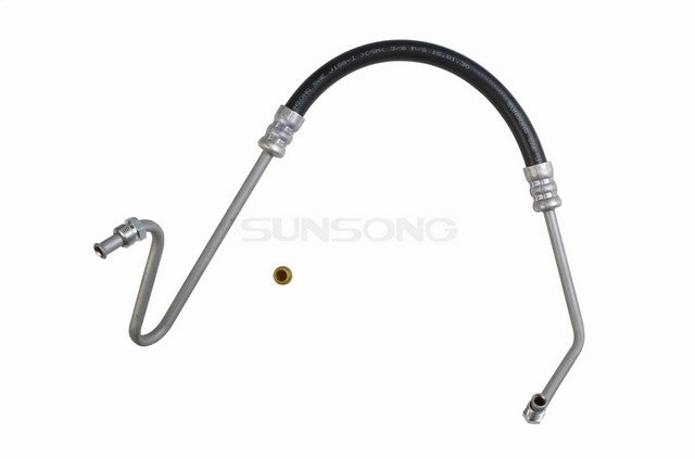 Sunsong Power Steering Pressure Line Hose Assembly P/N:3402187 Fits: Buick Century, Buick Lesabre, Buick Regal, Buick Skylark, Chevrolet El Camino, Chevrolet Malibu, Chevrolet Monte Carlo, GMC Caballero, Oldsmobile Cutlass, Oldsmobile Cutlass Calais - Image 1
