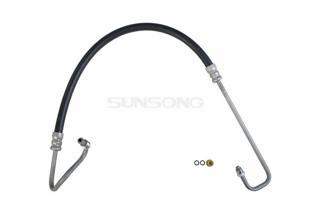Sunsong Power Steering Pressure Line Hose Assembly P/N:3402223 Fits: Chevrolet Cargo Van, Chevrolet Express 1500, Chevrolet Express 2500, Chevrolet Express 3500, Chevrolet Express 4500, Chevrolet Express Cargo, Chevrolet Express Pasajeros - Image 1