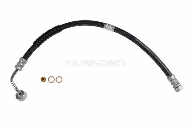 Sunsong Power Steering Pressure Line Hose Assembly P/N:3402228 Fits: Hyundai Elantra 00-96, Hyundai Tiburon 01-97 - Image 1