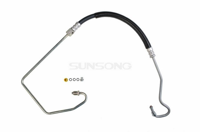 Sunsong Power Steering Pressure Line Hose Assembly P/N:3402231 Fits: Chevrolet Express 1500, Chevrolet Express 2500, Chevrolet Express 3500, Chevrolet Express 4500, Chevrolet Express Cargo, Chevrolet Express Pasajeros, GMC Savana 1500, GMC Savana 2500 - Image 1