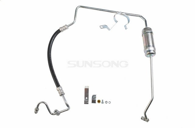 Sunsong Power Steering Pressure Line Hose Assembly P/N:3402243 Fits: Ford Taurus 07-02, Mercury Sable 05-02 - Image 1