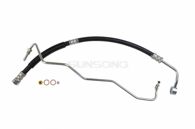 Sunsong Power Steering Pressure Line Hose Assembly P/N:3402244 Fits: Hyundai Sonata 05-99 - Image 1