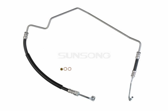 Sunsong Power Steering Pressure Line Hose Assembly P/N:3402246 Fits: Nissan Frontier 04-00, Nissan Xterra 04-00 - Image 1